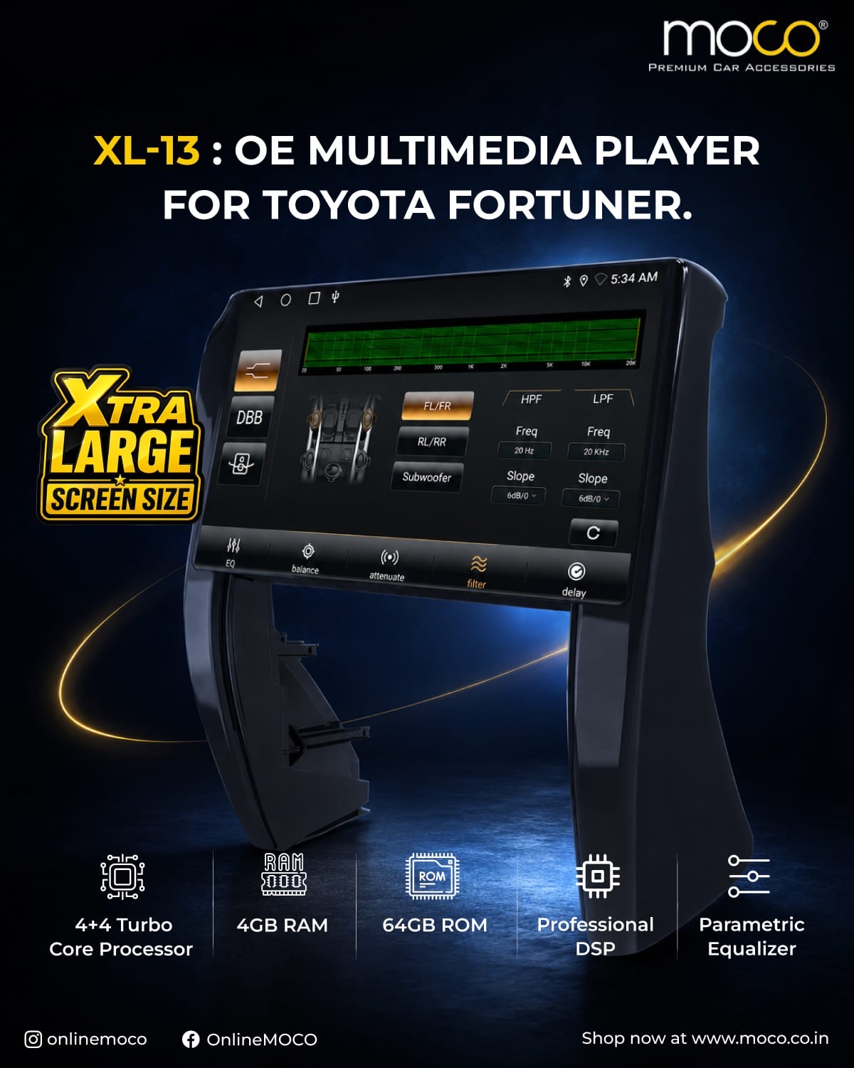 MOCO XL-13 · OE Multimedia Player